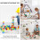 2 Set/18 Da Bagno Orso Numeri Lettere Impilabile 9