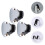 3Pz Staffe Per Doccia in ABS Argento, Base Regolabile Per Bagno 5