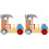 2 Set Auto Con Cacciavite In Legno Montessori Per Bambini 4