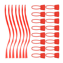 50Pz Sacchetti Mesh Rete Rosso, Riutilizzabili Per Frutta E