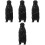 4Pz Figurine Animali Realistiche Nero in Per Decor Desktop 4