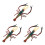 3St Multi Gekleurde Plastic Kreeft En Garnalen Decoratieve Speelgoed 8