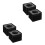 4St ABS Microfoonstandaard Logo Zwart Driehoekig Voor Microfoon 8