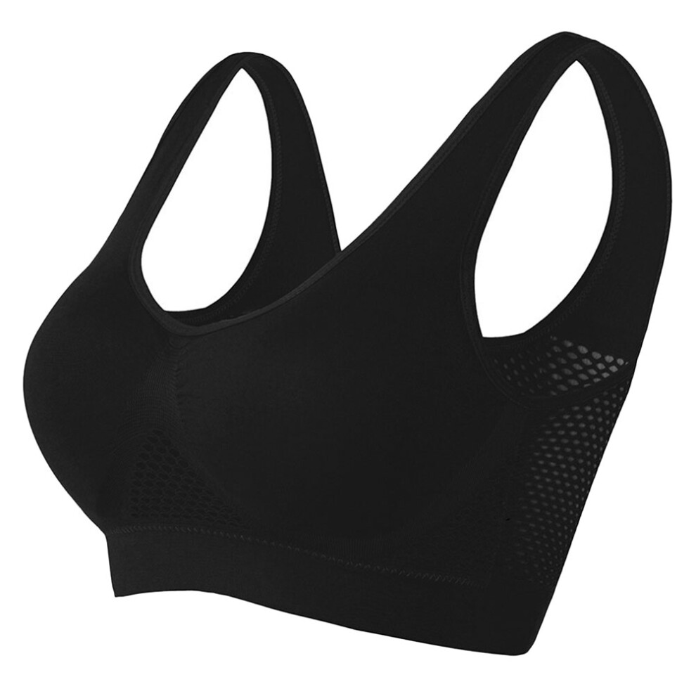 3St Zwarte Comfortabele Sportbh Dames Ademend Sport En Yoga-image