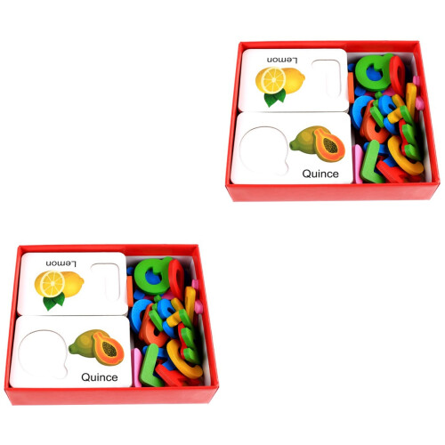 2 Sets Fruit Letter Educatief Speelgoed 2