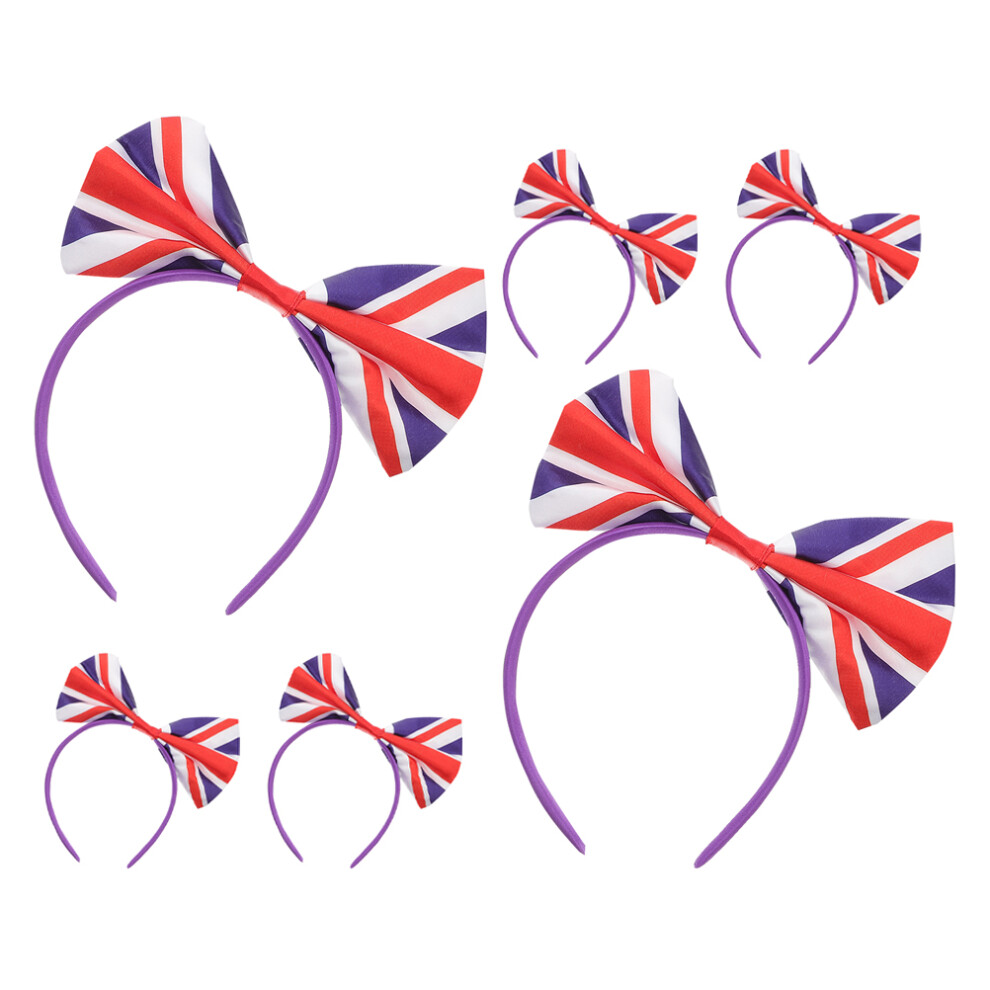 24Szt Kolorowe Opaski Kokardki Z Flagą Uk Satynowe Na Mecze I Imprezy-image