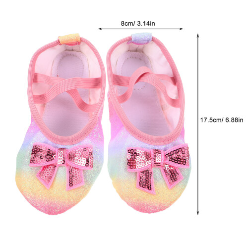 1Par Sapatilhas Ballet Rosa Com Confortável E Respirável 2