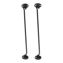 2 unidades fecho bronze 12 polegadas com preto