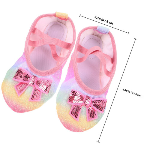 1Par Sapatilhas Ballet Rosa Com Confortável E Respirável 1