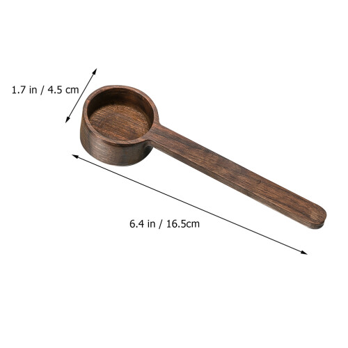 1 Colher Doseadora De Pó Café Madeira Medidora 1