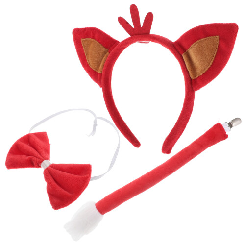 2Set Fascia in Poliestere Set Orecchie E Coda Per Feste 1