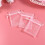 100Pz Borse Trasparenti in Organza Rosa Per Dolci E 7
