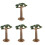 4 Stuks Boommodel Mini Decor Realistisch Plantenmodel 3