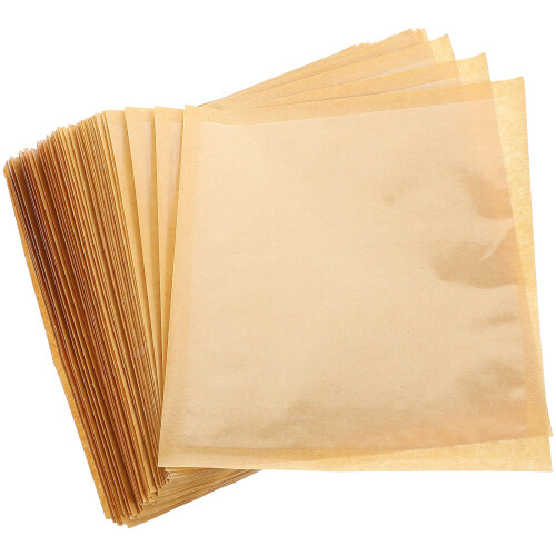 100Pz Sacchetti Carta Kraft Con Finestra Per Pane E Dolci Casa