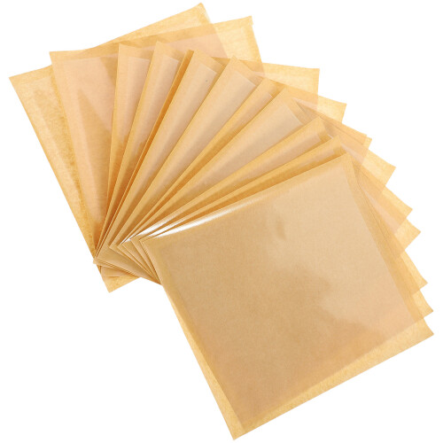 100Pz Sacchetti Carta Kraft Con Finestra Per Pane E Dolci Casa 2