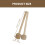 1Paio Bacchette Drumstick Khaki Legno Lana Per Performance Musicale 2