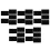 25Pcs Stackable Black Sponge Jewelry Box Ring and Earring Display Pads 4