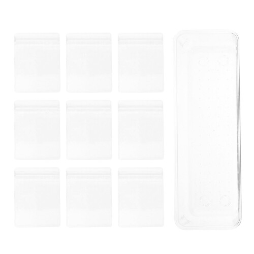 1Conjunto Estojo De Armazenamento Para Transparente PVC