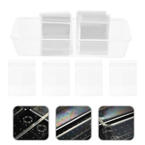 1Conjunto Estojo De Armazenamento Para Transparente PVC 2