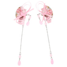 1Par Presilha Decorativa Rosa Para Crianças Com Estilo E Tassel