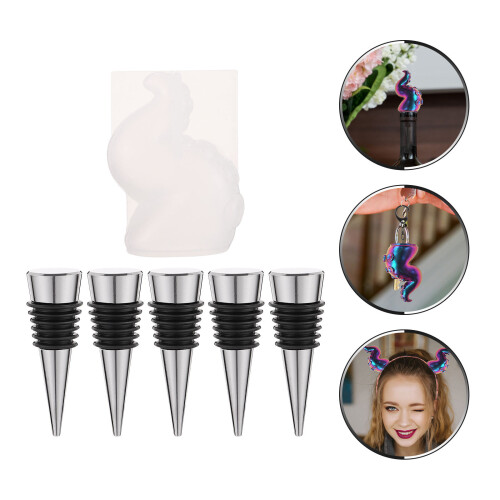 1Conjunto DIY Silicone Multicolorido Para Tampas 2