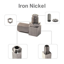 Prolunga sensore ossigeno con inserto spaziatore M18x1.5, ferro nichel antiruggine
