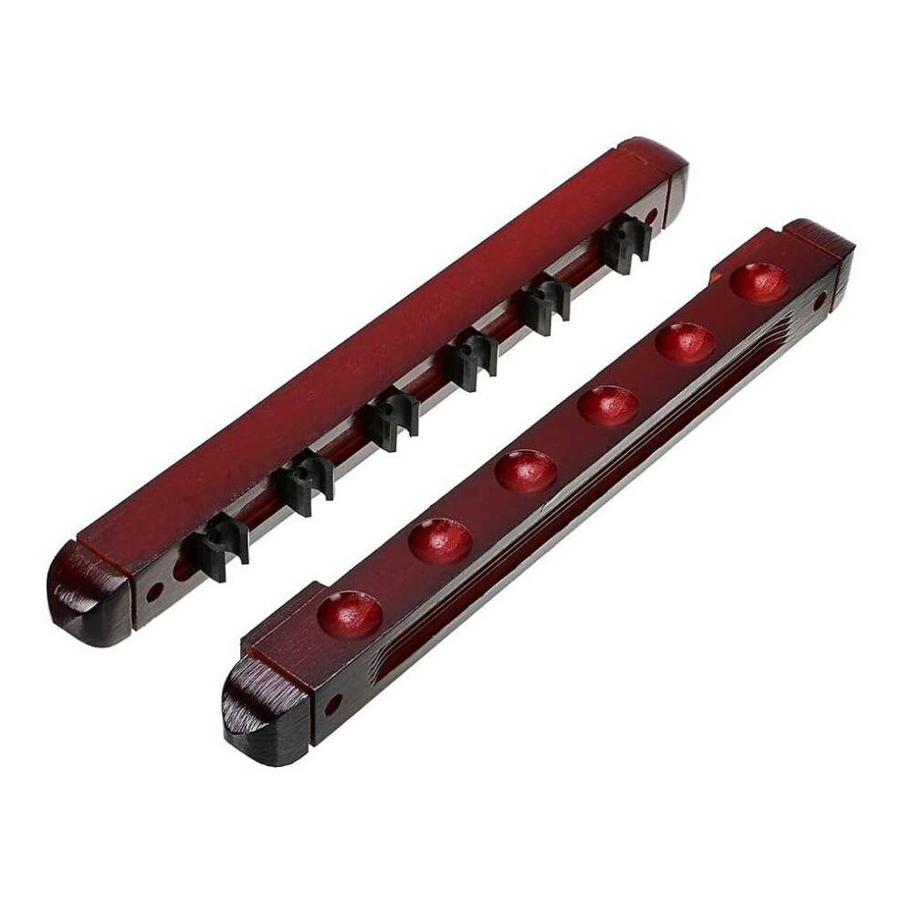 Space-Efficient Pool Stick Holder, Premium Solid Wood Wall Mounted Billiard Cue Rack For Limited Pool Spaces 9074015445966