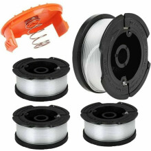 Zeitsparende, vorgewickelte Spulen für Black & Decker Trimmer, Spulen- und Fadenset für schnelle Einrichtung, hochfestes Nylon bietet