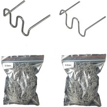 Easy to Operate Stainless Steel Plastic Welding Staples, Corrosion Resistant Heat Welding Nails for Wide Application, 1000 PCS