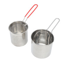 Set di 4 pentole in acciaio inossidabile per friggitoria piccola e profonda – Strumento da cucina per risparmio di olio