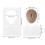 3D Silicone Belly Button Model for Piercing Practice, Dark Skin, Reusable 2