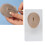 3D Silicone Belly Button Model for Piercing Practice, Dark Skin, Reusable 16