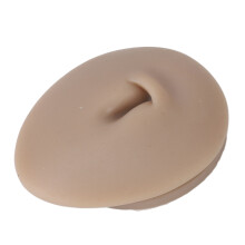Modello di ombelico in silicone 3D per esercitazioni di piercing, pelle scura, riutilizzabile