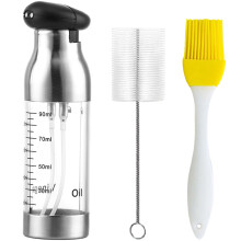 4Conjuntos Frasco Spray Óleo E Vinagre Compacto Colorido