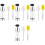 4Conjuntos Frasco Spray Óleo E Vinagre Compacto Colorido 5