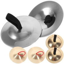 6Pares Címbalos Pequenos De Aço E Cobre Instrumentos Musicais