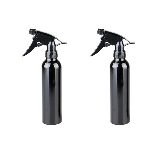 2Pcs 250Ml Garrafa Pulverização De Alumínio Preto 1