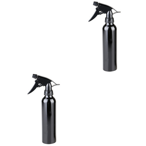 2Pcs 250Ml Garrafa Pulverização De Alumínio Preto 2