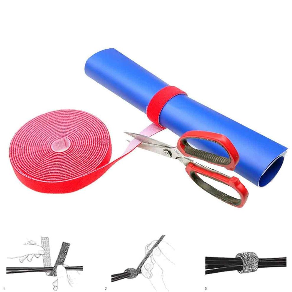 Soft Rubber Cable Organizer With Double Sided Hook And Loop, Continuous Roll For Quick And Easy Application In Various Settings 9169997088604