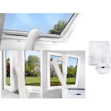 Universele raamafdichting met koppeling, complete afdichtingsset voor ventilatieopeningen van draagbare airconditioners, energiebesparend en