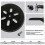 Compatible with Bosch, Replacement Sanding Pad for 150mm Orbital Sanders, 6-Hole Hook & Loop Backing Pad with Engineering Plastic Backboard, Reduced 3