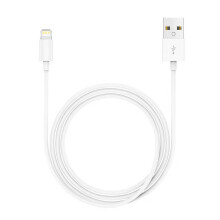 Quick Charge Lightning Cable, Durable and Heat-Resistant Sync & Charge Cord for iPhone, iPad, iPod - Set Of 3, White