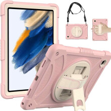 Robuste Tablet-Hülle für 10,2-Zoll-Geräte, 360 drehbare Handschlaufe mit integriertem Stiftfach und ausklappbarem Ständer, integrierter