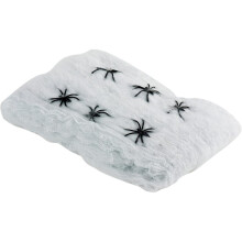 Atmosfera de Halloween com decoração de teias assustadoras, adereços arrepiantes para decoração interna e externa, decorações de teias de
