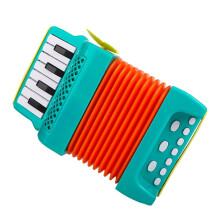 Accordion Toy 10 Keys 8 Bass Accordions for Kids Musical Instrument Educational Toys Gifts for Toddlers Beginners-Green