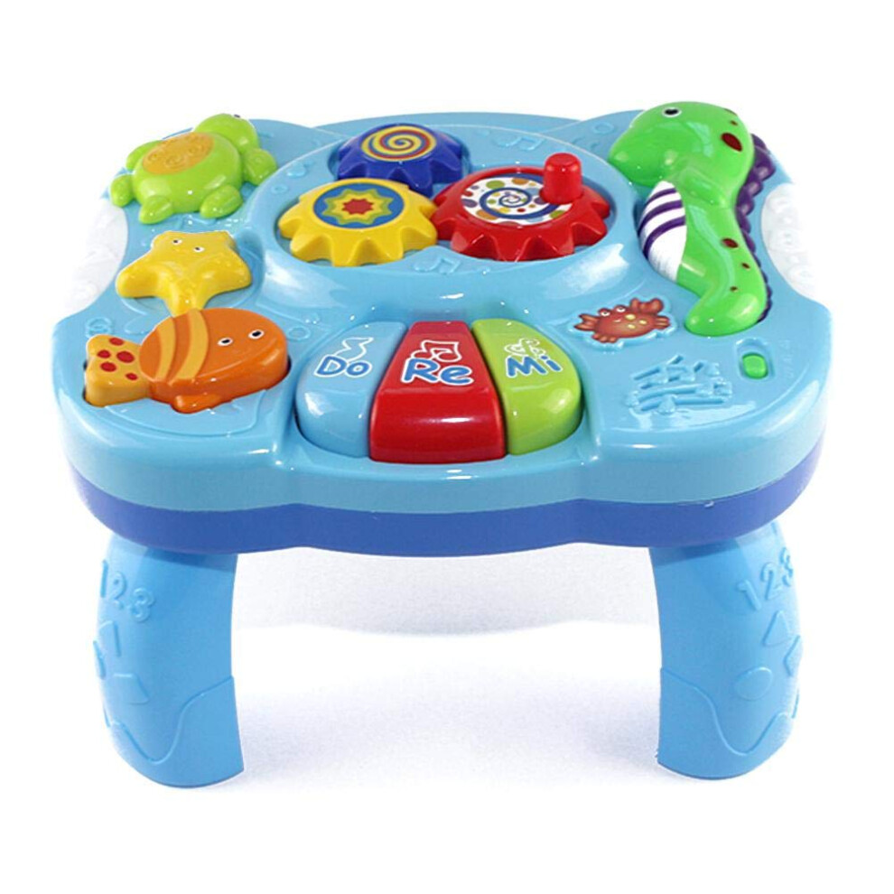 Multifunctional Baby Activity Station, Interactive Lights Sounds Early Learning Music Baby Activity Center For Motor Skills Development Portable Easy