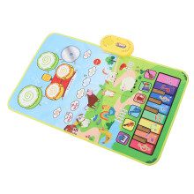 Kleinkind-Musikmatte Baby-Klavier Trommelmatte 80x50cm mit 2 Sticks