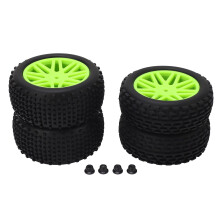 Terrengkjøring RC-bil Buggy-dekk Slitasjebestandige gummidekk Plastfelger Slitesterke klosser Dekkmønster Godt grep og trekkraft Ulike terreng