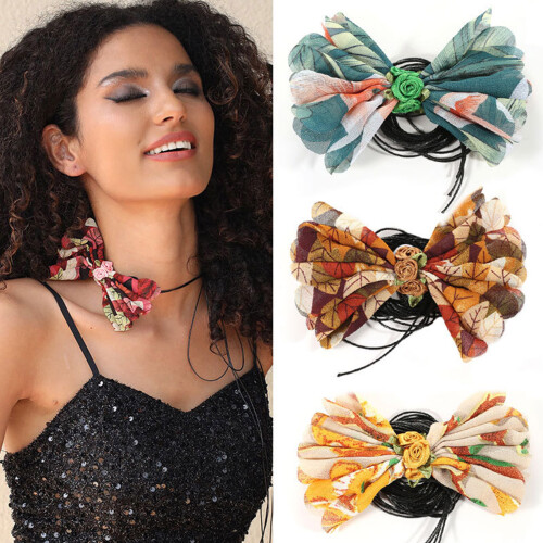 Collier de fleurs, pendentif grande Rose, chaîne de-Jaune 2