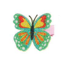 Pince à cheveux papillon douce et mignonne, pince latérale,-Vert